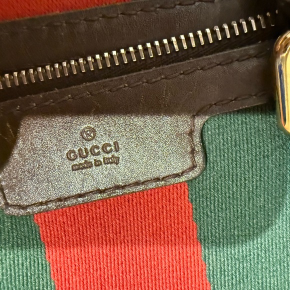 Authentic Gucci Ophidia medium bag top handles and leather strap - Picture 7 of 14